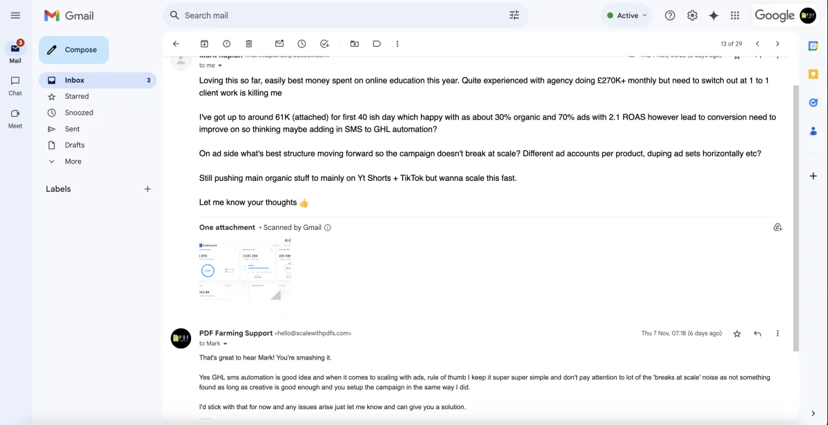 Real 1-on-1 customer support conversation